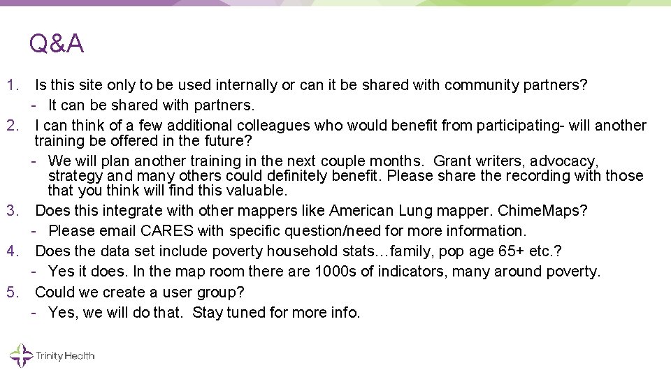 Q&A 1. Is this site only to be used internally or can it be