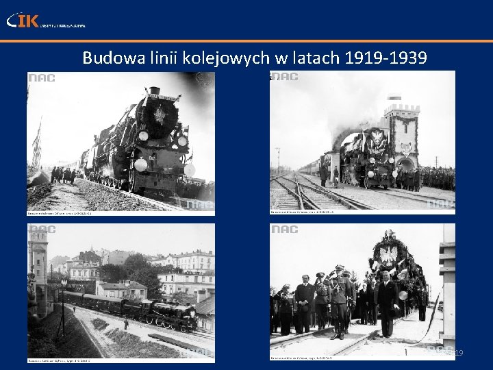 Budowa linii kolejowych w latach 1919 -1939 19 