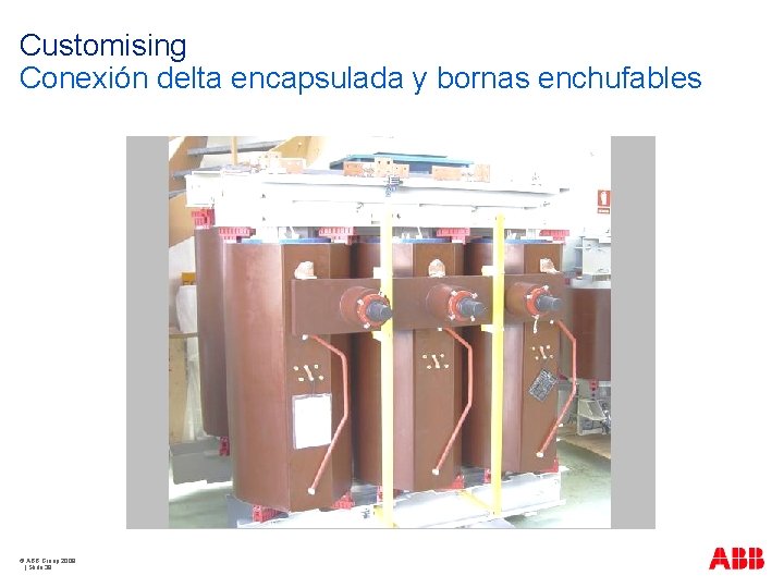 Customising Conexión delta encapsulada y bornas enchufables © ABB Group 2009 | Slide 39