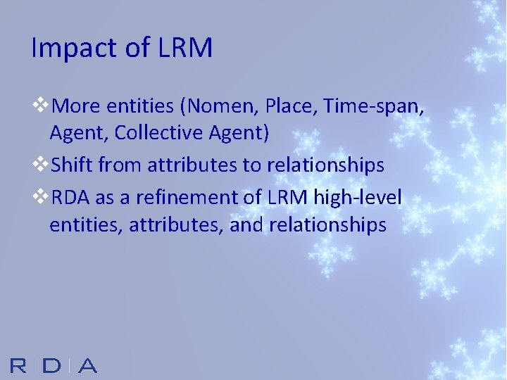 Impact of LRM v. More entities (Nomen, Place, Time-span, Agent, Collective Agent) v. Shift