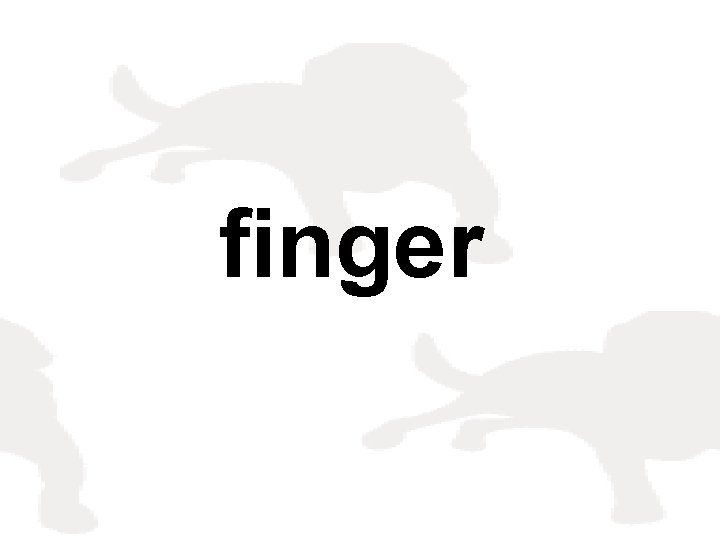 finger 