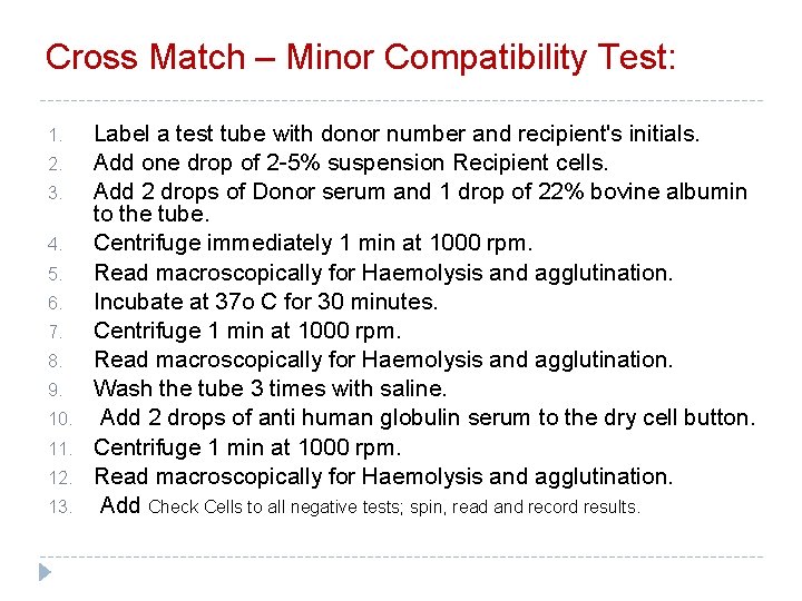 Cross Match – Minor Compatibility Test: 1. 2. 3. 4. 5. 6. 7. 8. Cross Match – Minor Compatibility Test: 1. 2. 3. 4. 5. 6. 7. 8.
