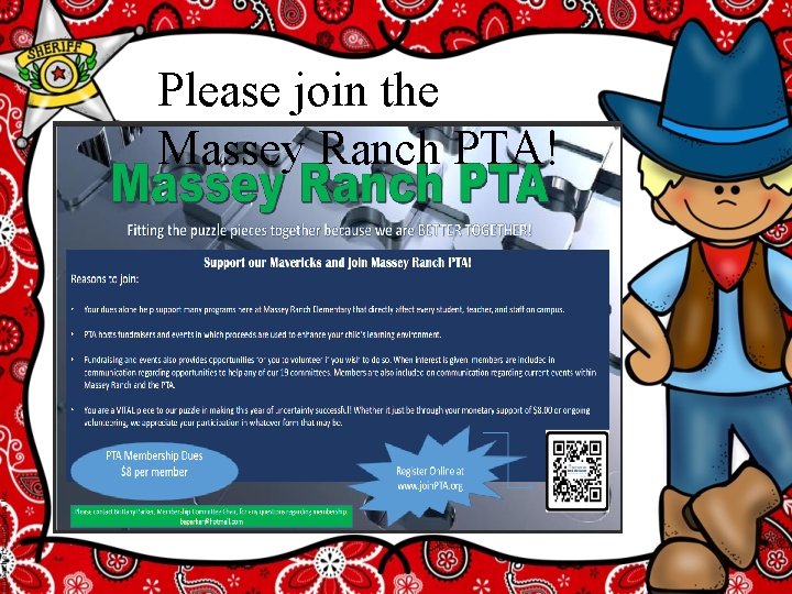 Please join the Massey Ranch PTA! 