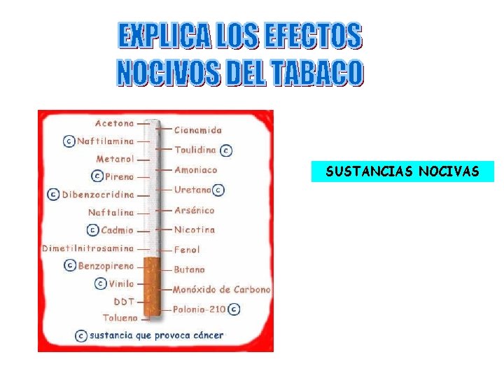 SUSTANCIAS NOCIVAS 