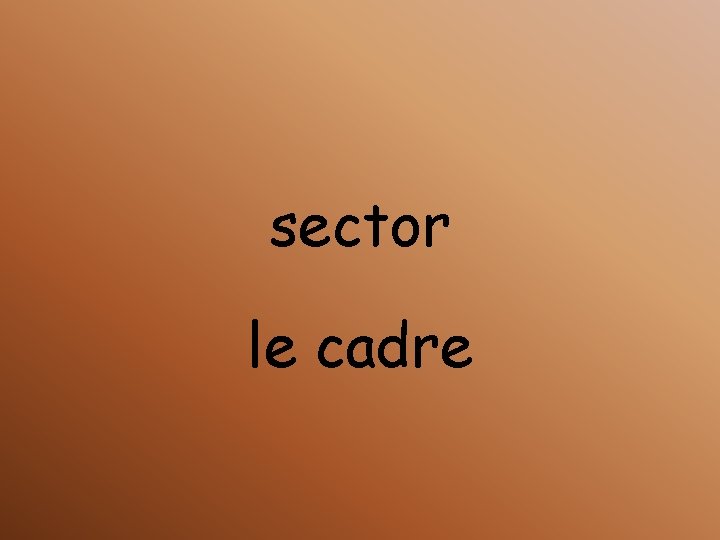 sector le cadre 