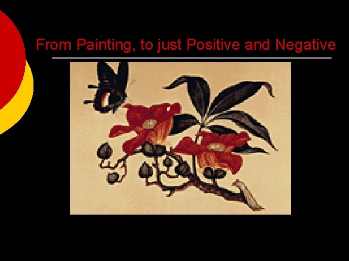 From Painting, to just Positive and Negative 