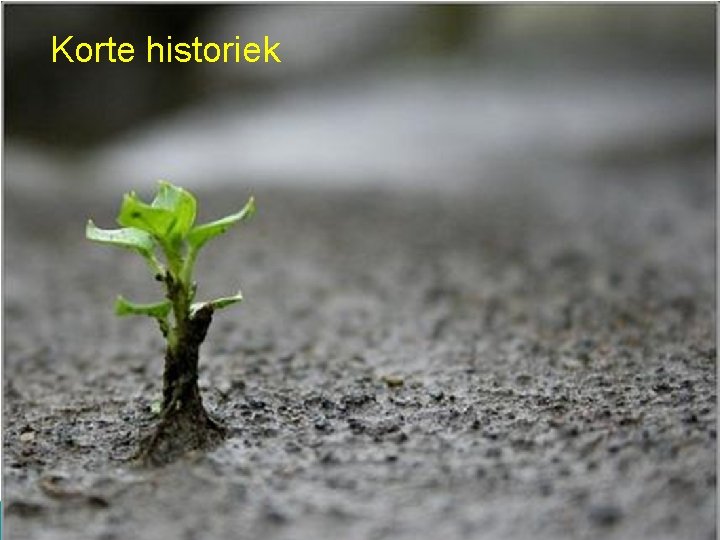 Korte historiek 3 Perso presentatie 