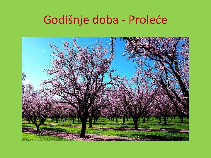 Godišnje doba - Proleće 