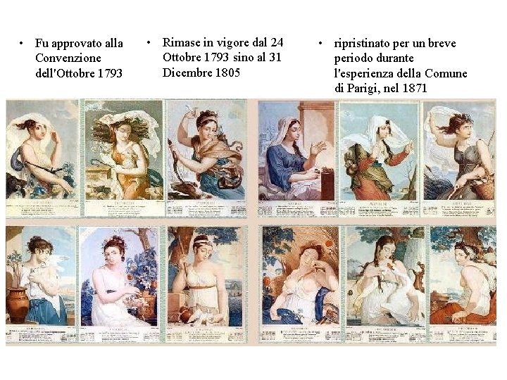  • Fu approvato alla Convenzione dell'Ottobre 1793 • Rimase in vigore dal 24