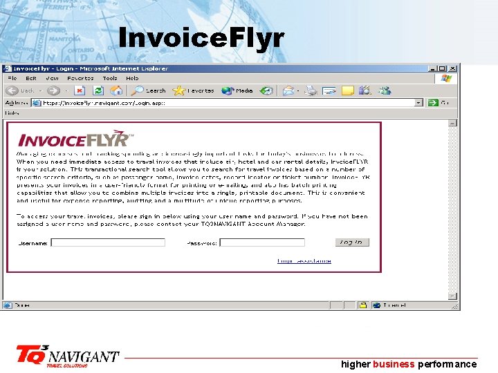 Invoice. Flyr higher business performance 