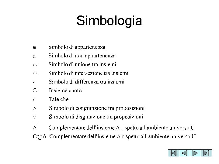 Simbologia 