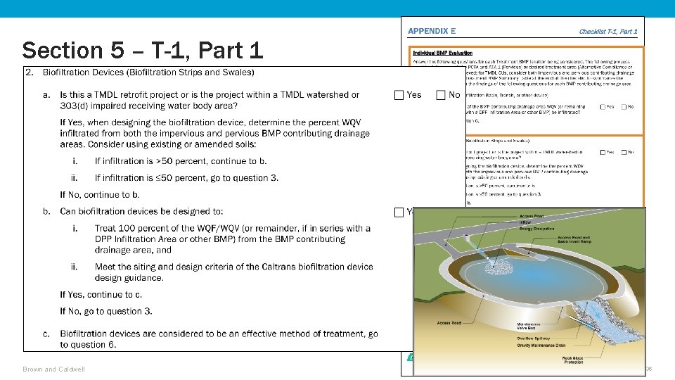 Section 5 – T-1, Part 1 Brown and Caldwell 36 