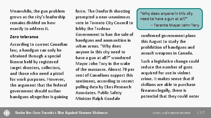 Meanwhile, the gun problem grows as the city’s leadership remains divided on how exactly