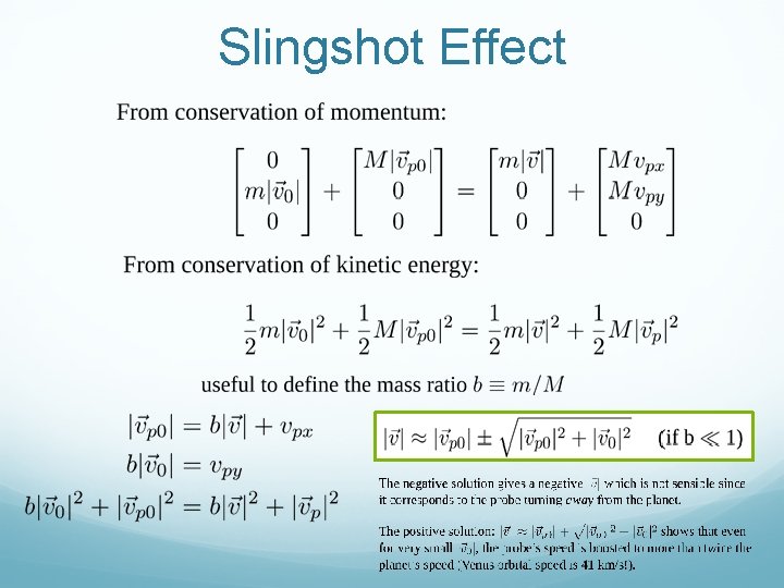 Slingshot Effect 