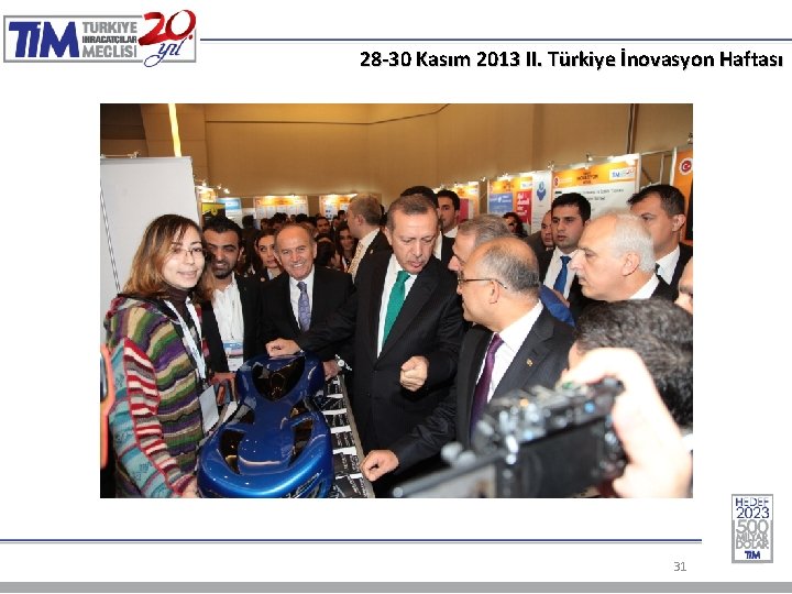 28 -30 Kasım 2013 II. Türkiye İnovasyon Haftası 31 