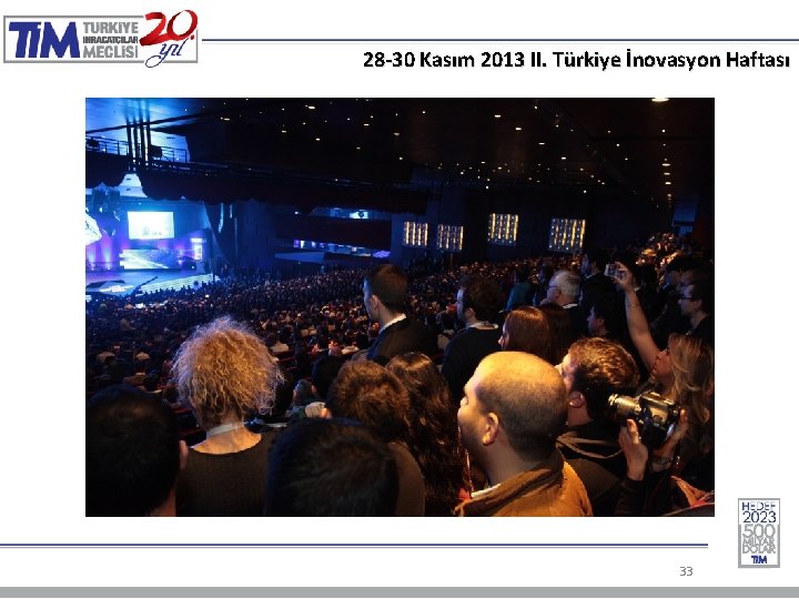 28 -30 Kasım 2013 II. Türkiye İnovasyon Haftası 33 