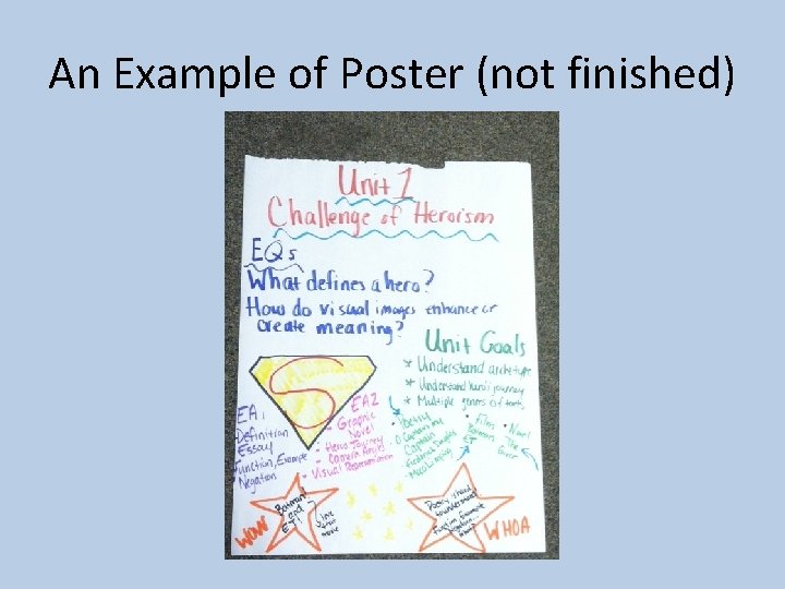 An Example of Poster (not finished) 