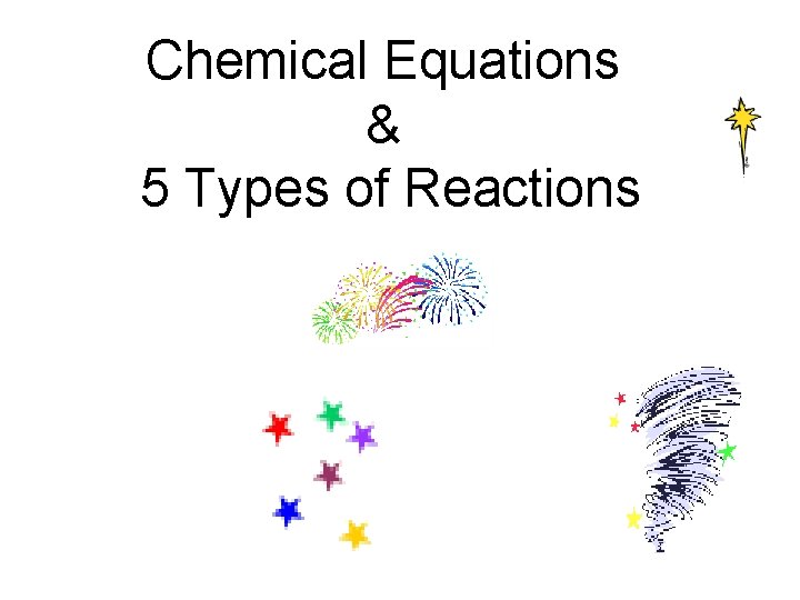 Chemical Equations & 5 Types of Reactions 