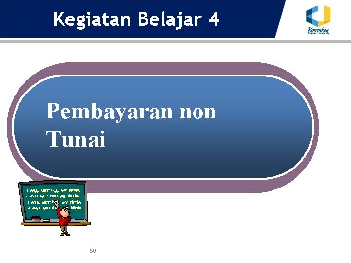 Kegiatan Belajar 4 Pembayaran non Tunai 50 