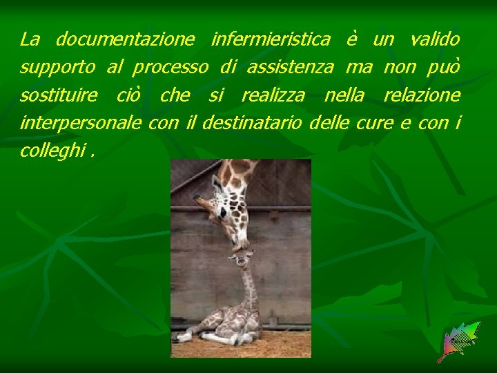 La documentazione infermieristica è un valido supporto al processo di assistenza ma non può