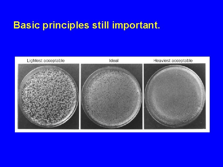 Basic principles still important. 