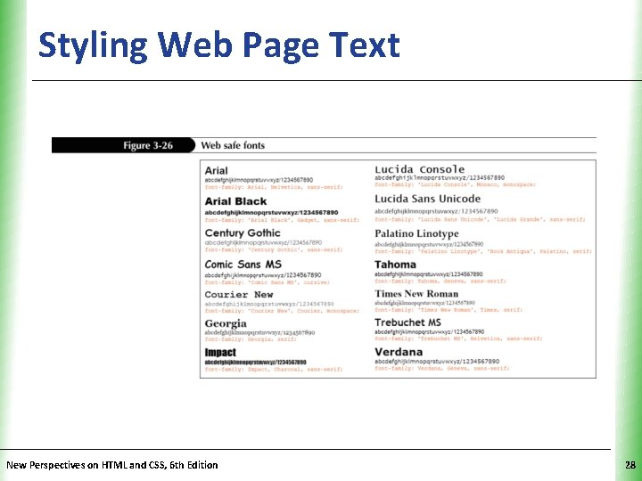 Styling Web Page Text New Perspectives on HTML and CSS, 6 th Edition XP