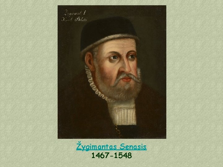 Žygimantas Senasis 1467 -1548 