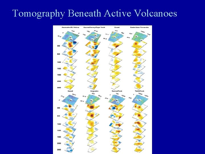 Tomography Beneath Active Volcanoes 