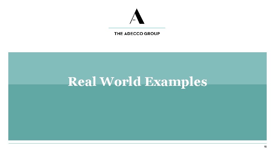 Real World Examples 10 