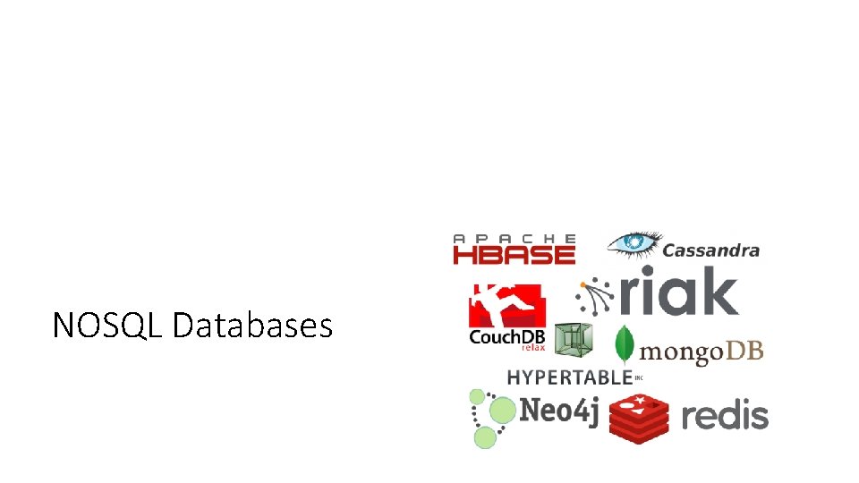 NOSQL Databases NOSQL Databases