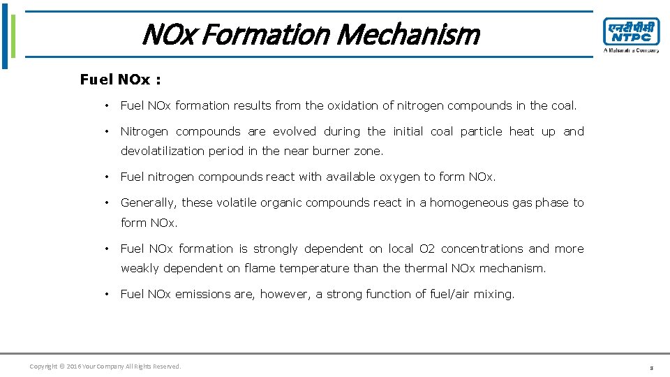 to edit Master title style NOx. Click Formation Mechanism Fuel NOx : • Fuel