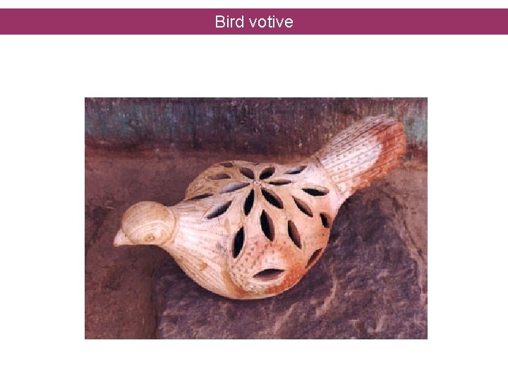 Bird votive 