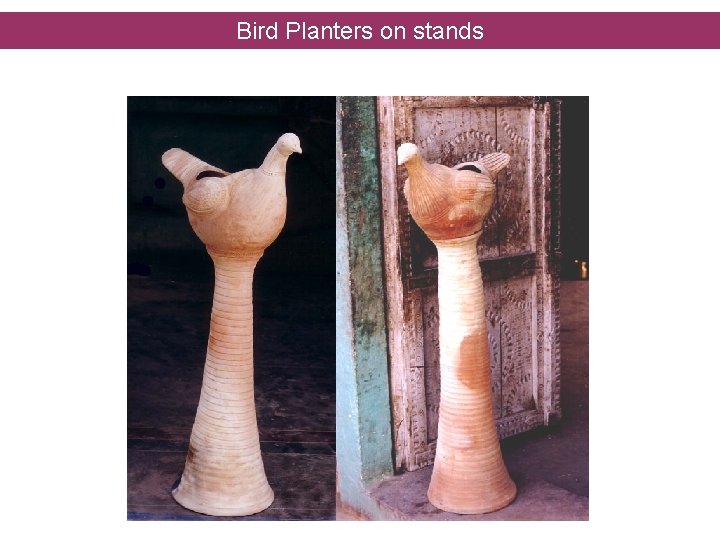 Bird Planters on stands 