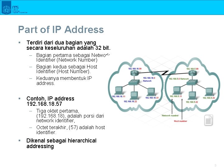 Part of IP Address § Terdiri dari dua bagian yang secara keseluruhan adalah 32