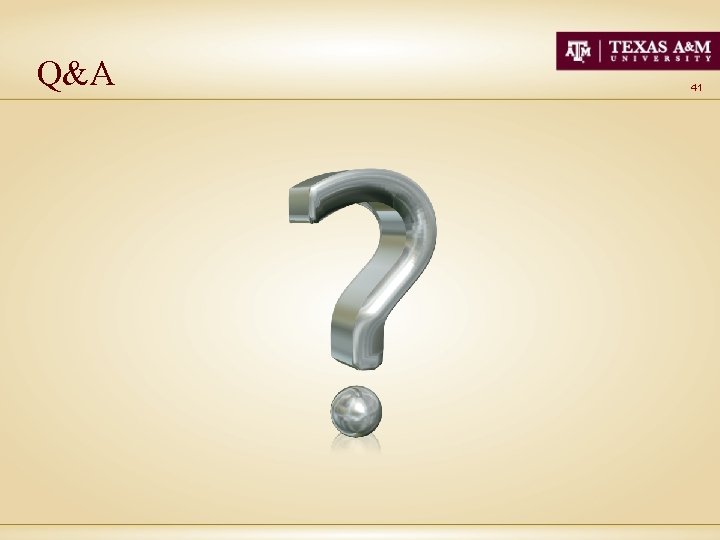 Q&A 41 
