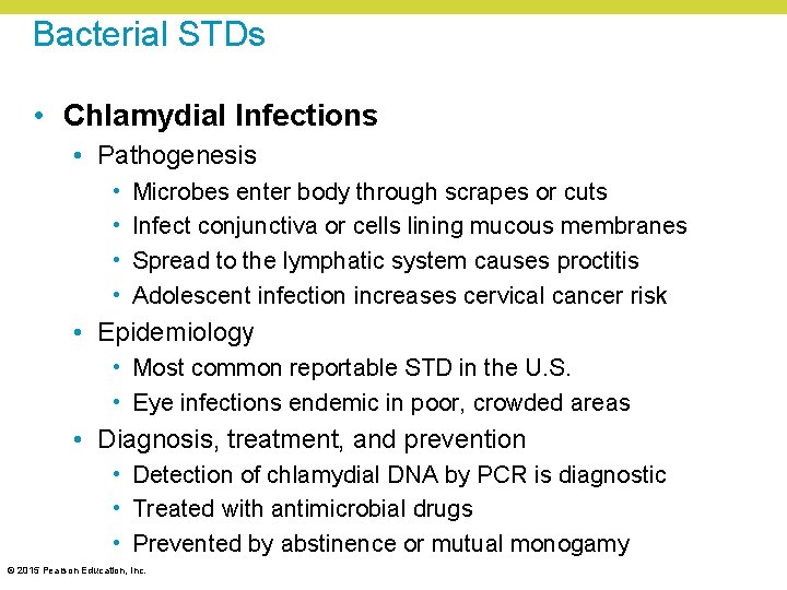 Bacterial STDs • Chlamydial Infections • Pathogenesis • • Microbes enter body through scrapes