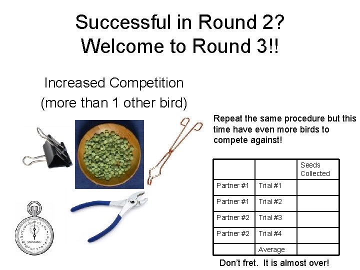 Successful in Round 2? Welcome to Round 3!! Increased Competition (more than 1 other