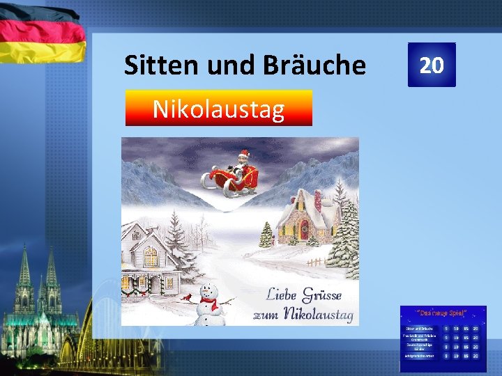 Sitten und Bräuche Nikolaustag 20 