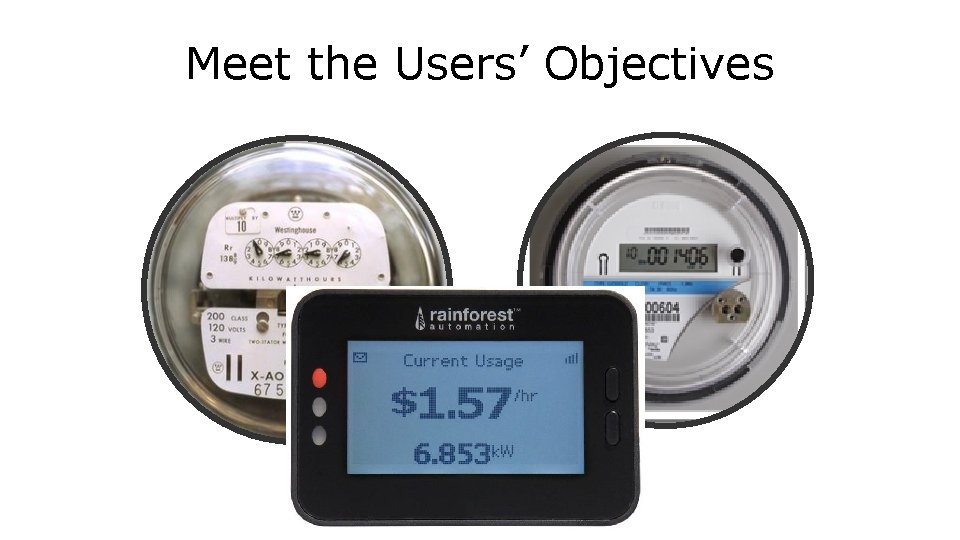 Meet the Users’ Objectives  Meet the Users’ Objectives