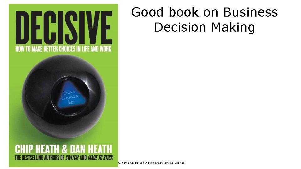 Good book on Business Decision Making  Good book on Business Decision Making