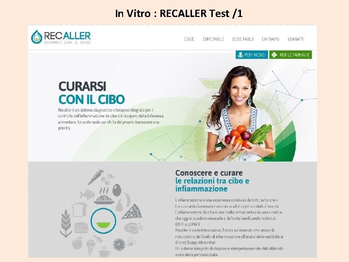 In Vitro : RECALLER Test /1 