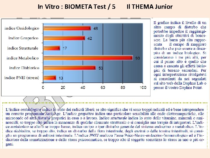 In Vitro : BIOMETA Test / 5 Il THEMA Junior 