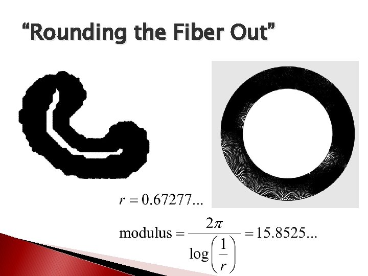 “Rounding the Fiber Out” “Rounding the Fiber Out”
