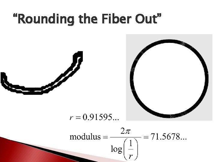 “Rounding the Fiber Out” “Rounding the Fiber Out”