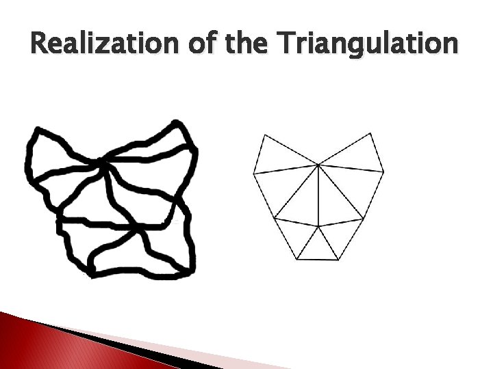 Realization of the Triangulation Realization of the Triangulation