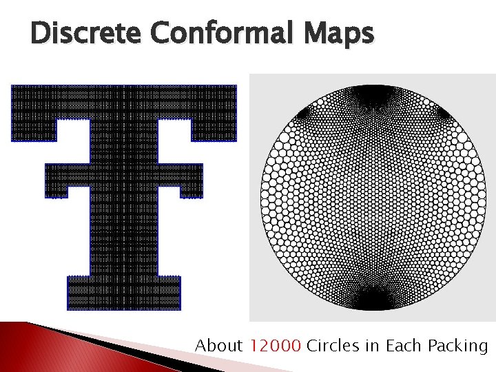 Discrete Conformal Maps About 12000 Circles in Each Packing Discrete Conformal Maps About 12000 Circles in Each Packing