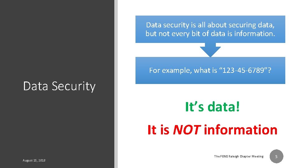 Data security is all about securing data, but not every bit of data is