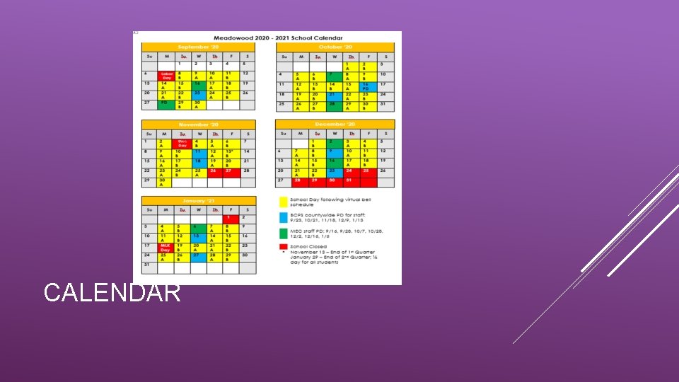 CALENDAR 