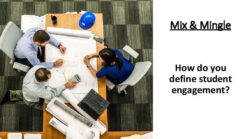 Mix & Mingle How do you define student engagement? 