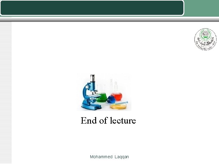 End of lecture Mohammed Laqqan 